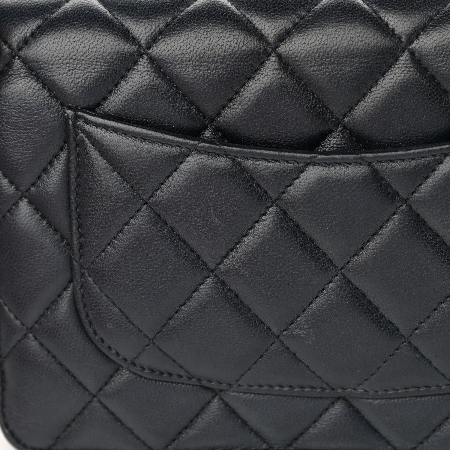 Chanel Lambskin Quilted CC Pearl Crush Wallet on Chain WOC Black 17 of 19