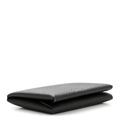 Hermes Epsom Calvi Duo Card Case Black 4 of 9