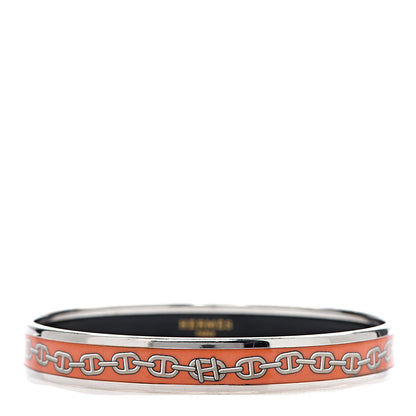 Hermes Enamel Printed Narrow Chaine d'Ancre Bracelet 70 1 of 4