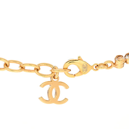 Chanel Metal Crystal CC Marquise Choker Gold 5 of 6