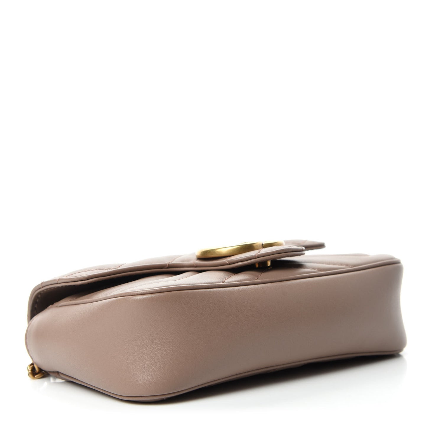 Calfskin Matelasse Super Mini GG Marmont Shoulder Bag Porcelain Rose