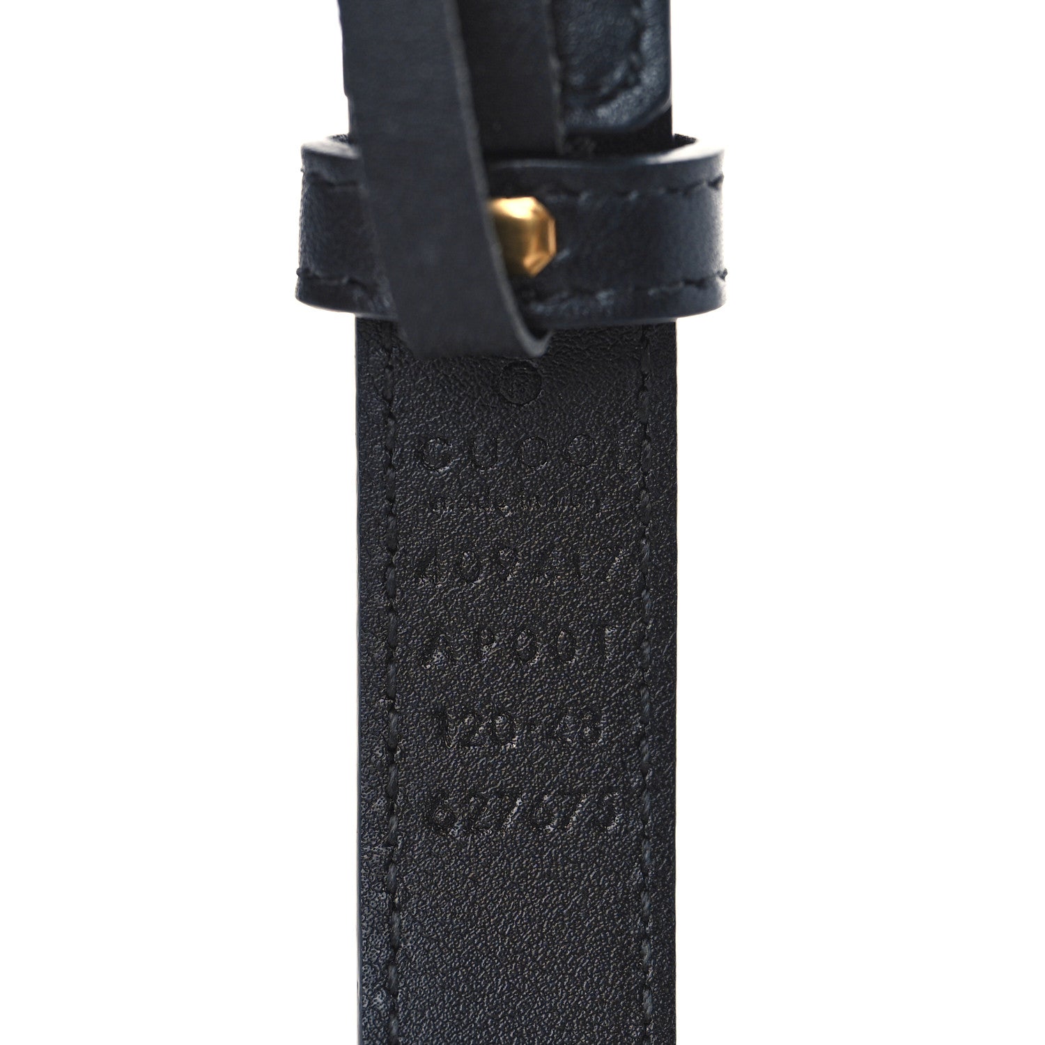 Gucci Calfskin Double G 20mm Belt 120 48 Black 3 of 6