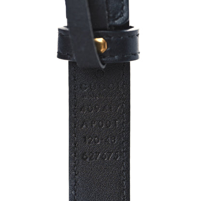 Gucci Calfskin Double G 20mm Belt 120 48 Black 3 of 6