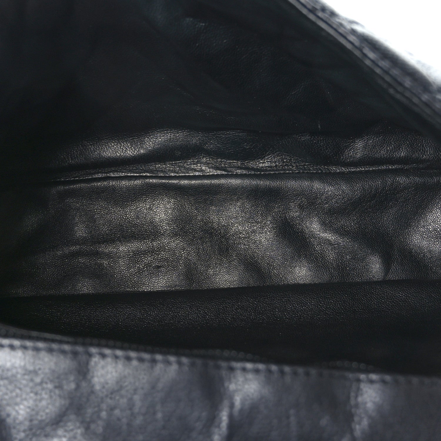 Chanel Washed Caviar Quilted Maxi Single Flap Black 5 of 9