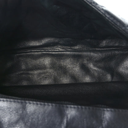 Chanel Washed Caviar Quilted Maxi Single Flap Black 5 of 9
