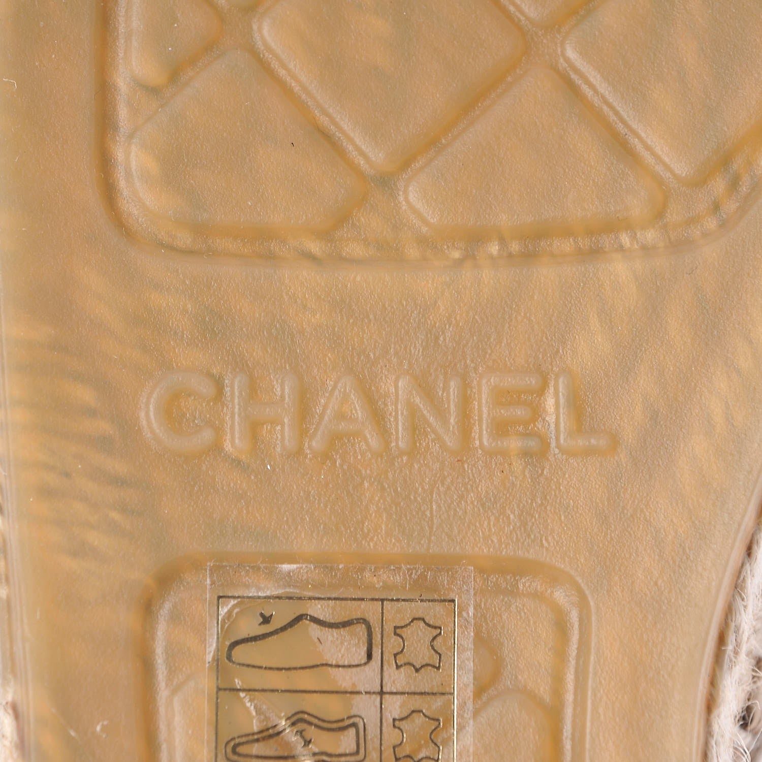 Chanel Lambskin Quilted CC Espadrilles 38 Beige 7 of 11