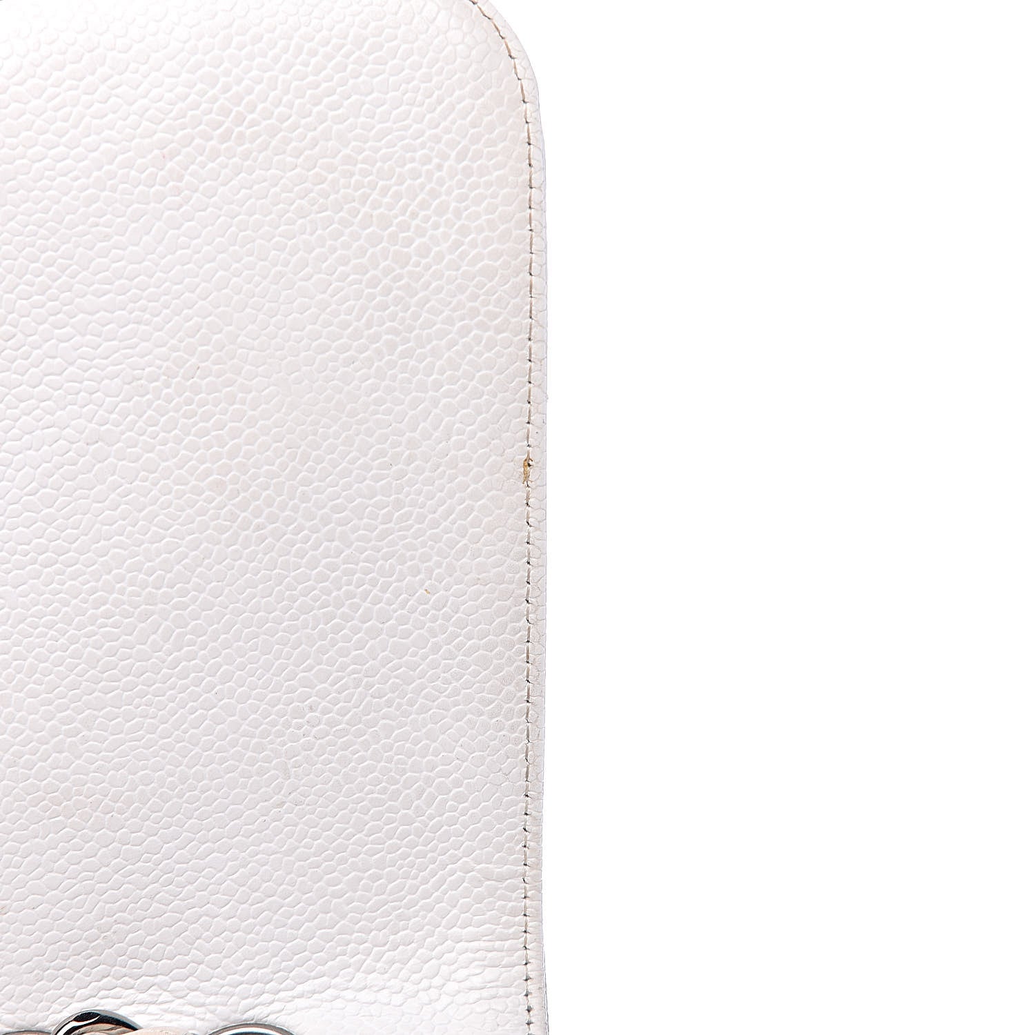 Chanel Caviar Quilted Jumbo Single Flap White 16 of 22