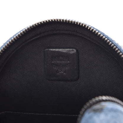 MCM Visetos Side Stud X-Mini Stark Bebe Boo Backpack Blue 7 of 8