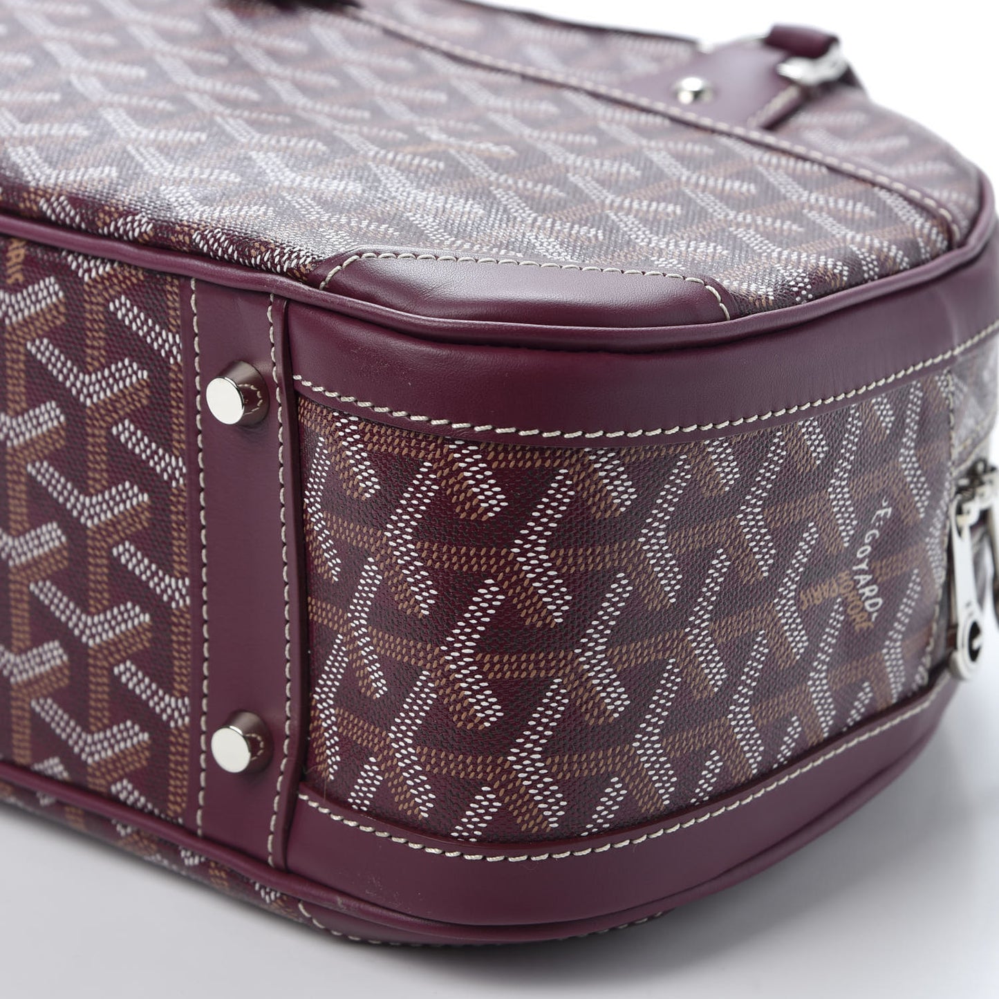Goyardine Saint Jeanne MM Bowler Burgundy