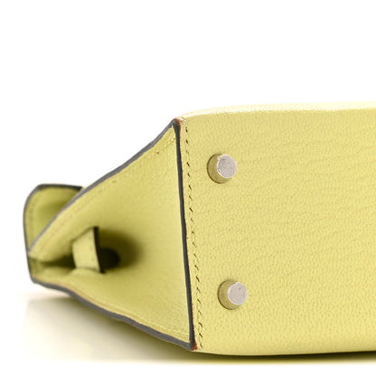 Hermes Chevre Mysore Mini Kelly Sellier 20 Jaune Bourgeon 10 of 14