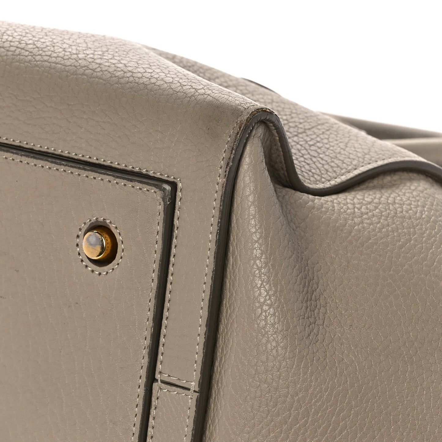 Crisped Calfskin Medium Tie Knot Tote Taupe
