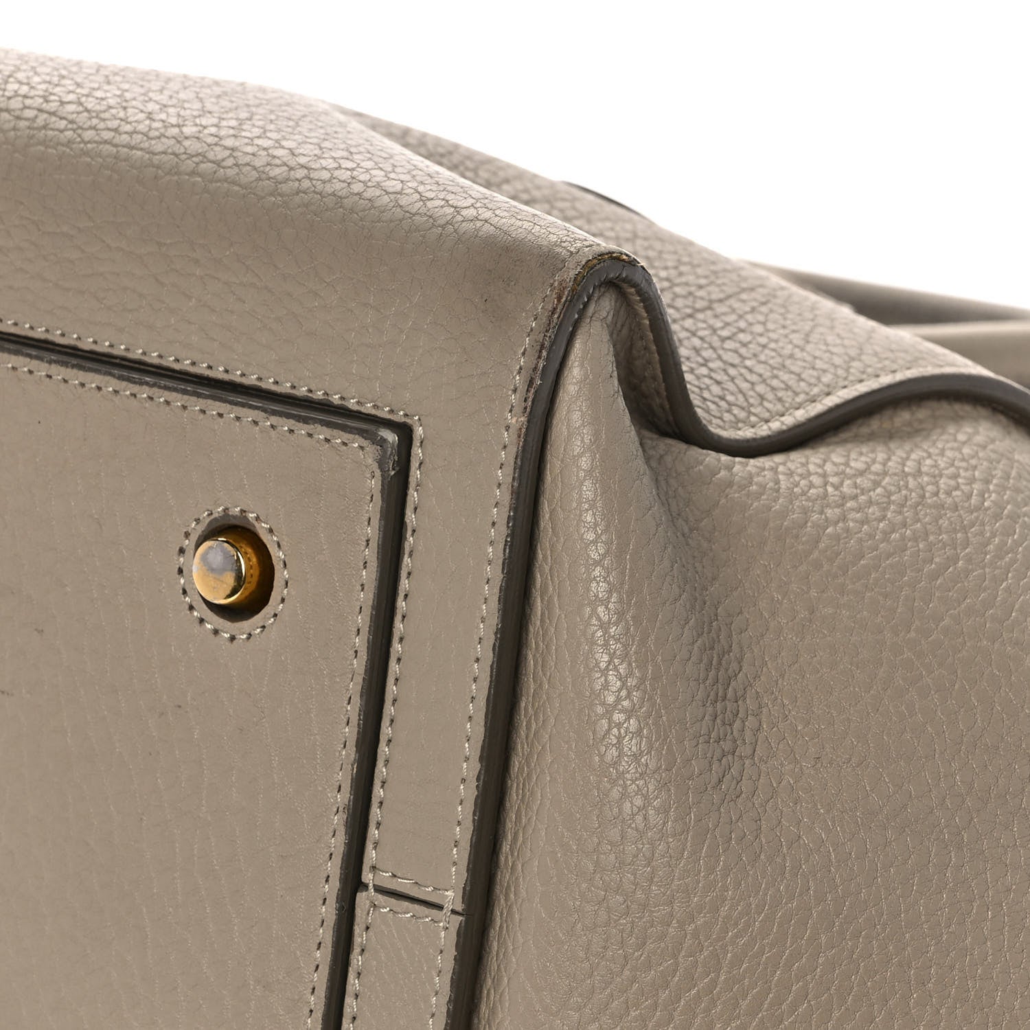 Celine Crisped Calfskin Medium Tie Knot Tote Taupe 10 of 24