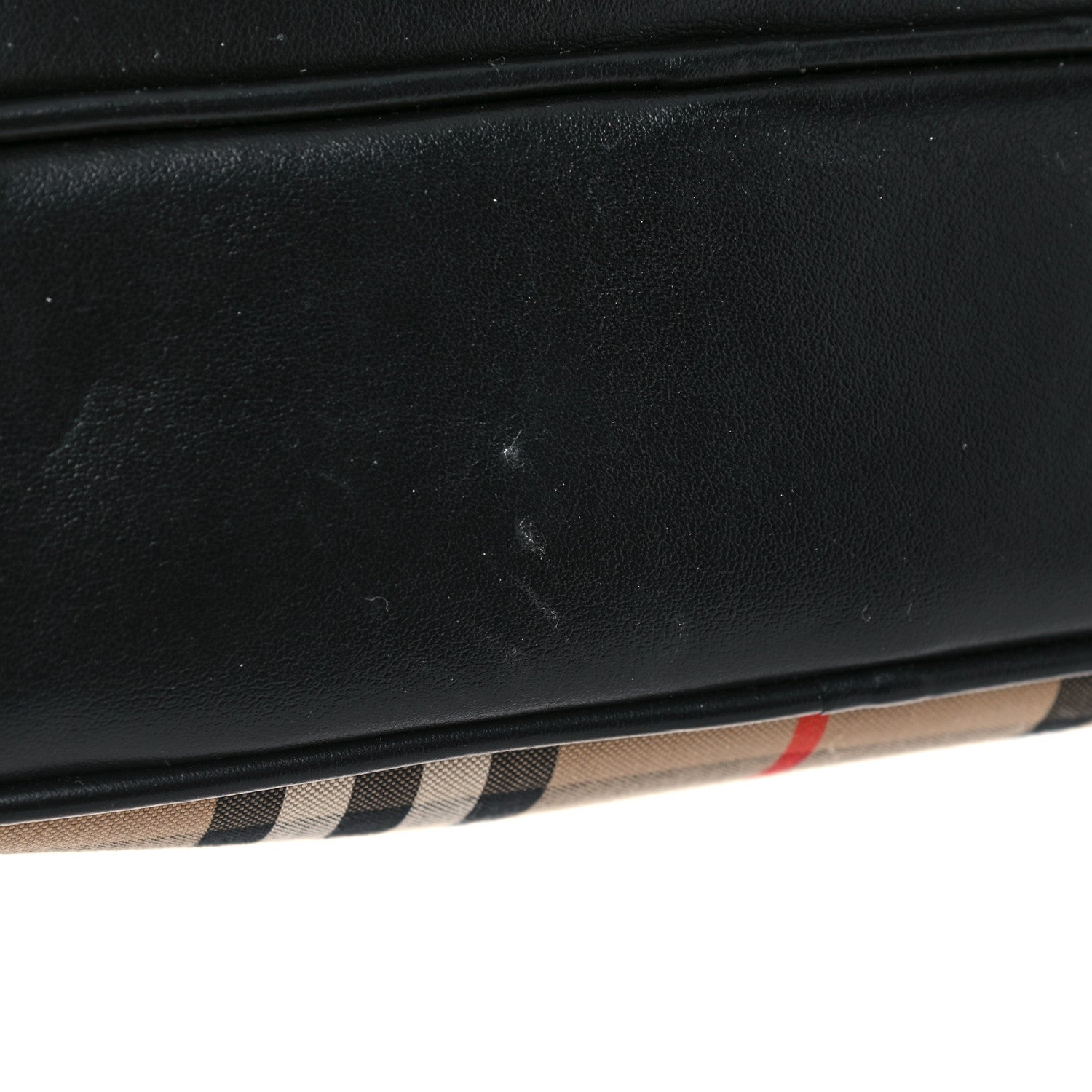 Burberry Calfskin Vintage Check Medium Camera Bag Archive Beige 8 of 14