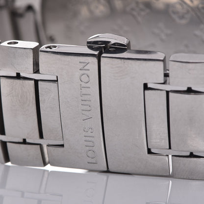 Louis Vuitton Stainless Steel 41mm Tambour Chronograph Automatic Watch Champagne 6 of 9