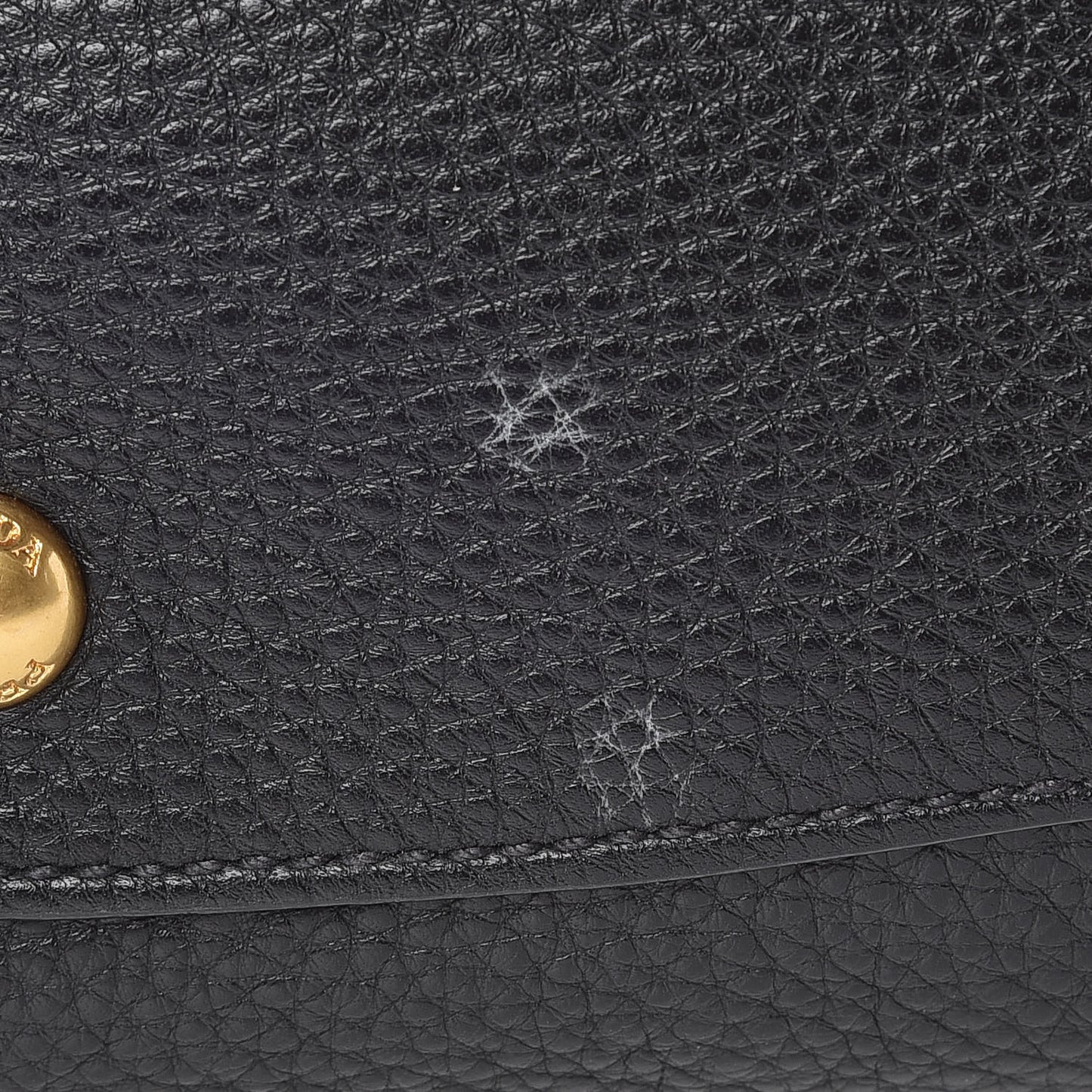 Vitello Daino Top Handle Bag Black
