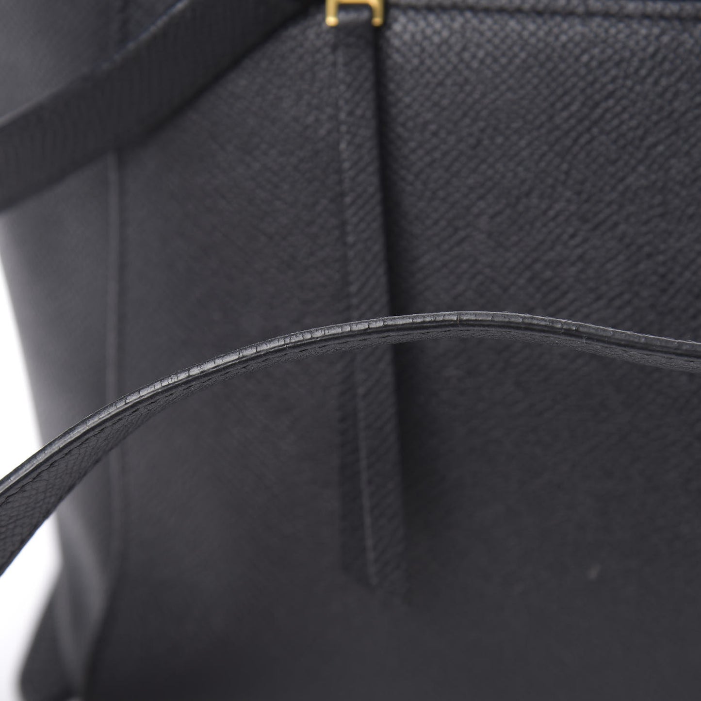 Grained Calfskin Mini Belt Bag Black