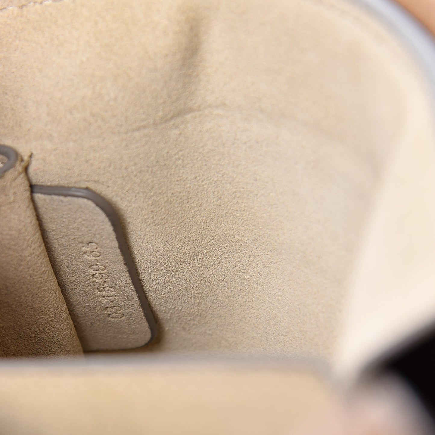 Ostrich Calfskin Small Faye Shoulder Bag Light Brown