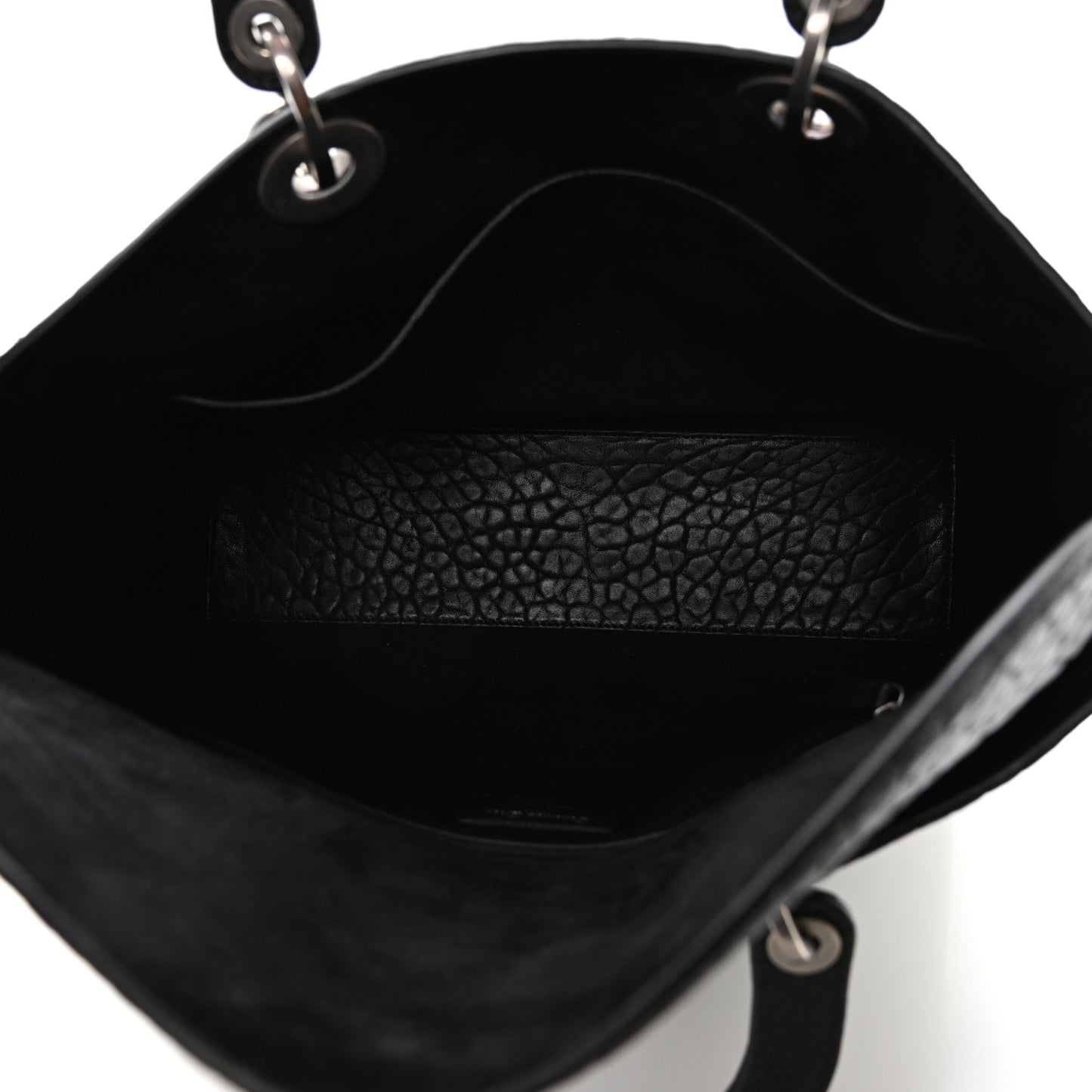 Canyon Grained Lambskin Large Lady Dior Black