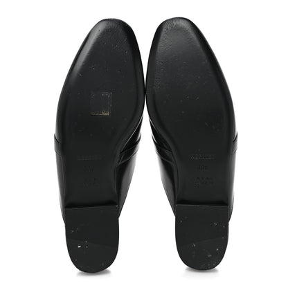 Hermes Goatskin Oz Mules 38.5 Black 5 of 9