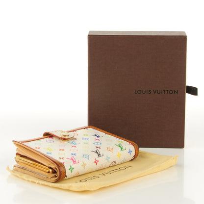 Louis Vuitton Monogram Multicolor French Purse Wallet White 9 of 14