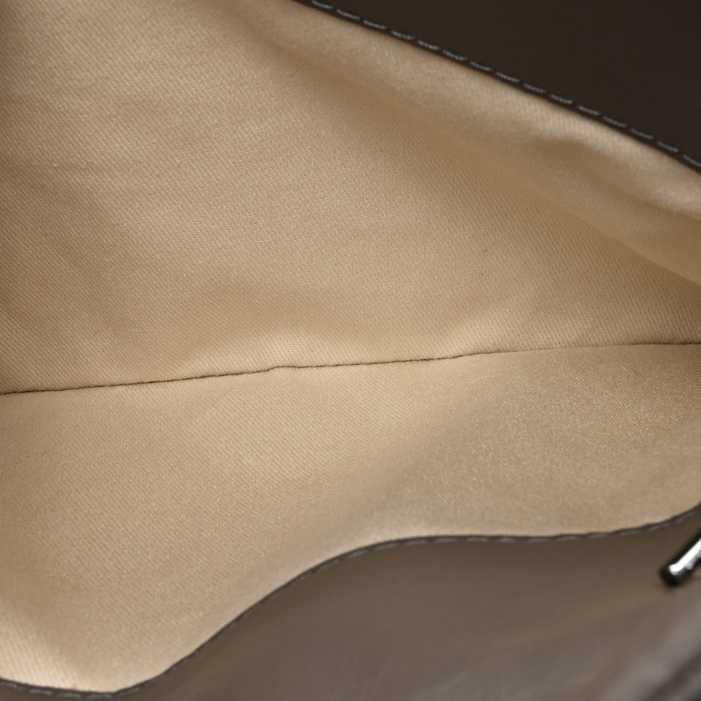 Aged Calfskin Lady Pearly Tote Grey