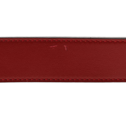 Gucci Plutone Calfskin Double G 30mm Belt 75 30 Red 6 of 6