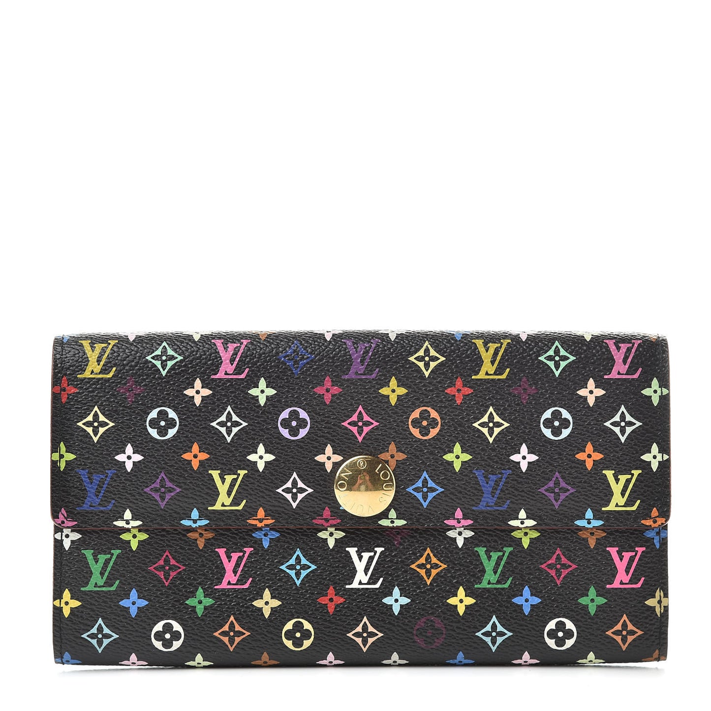 Monogram Multicolor Sarah Wallet Black