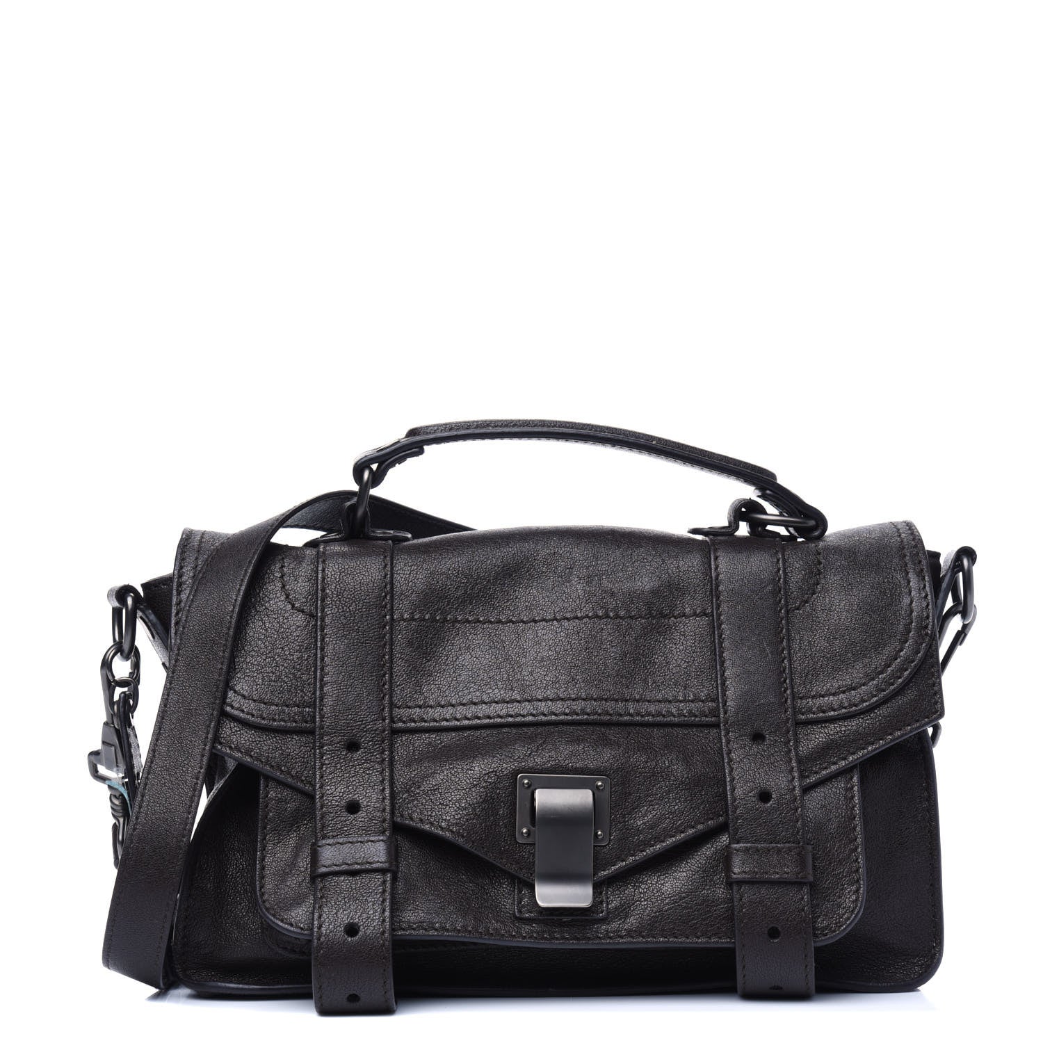 Proenza Schouler Lambskin Tiny PS1 Satchel Dark Chocolate 1 of 3