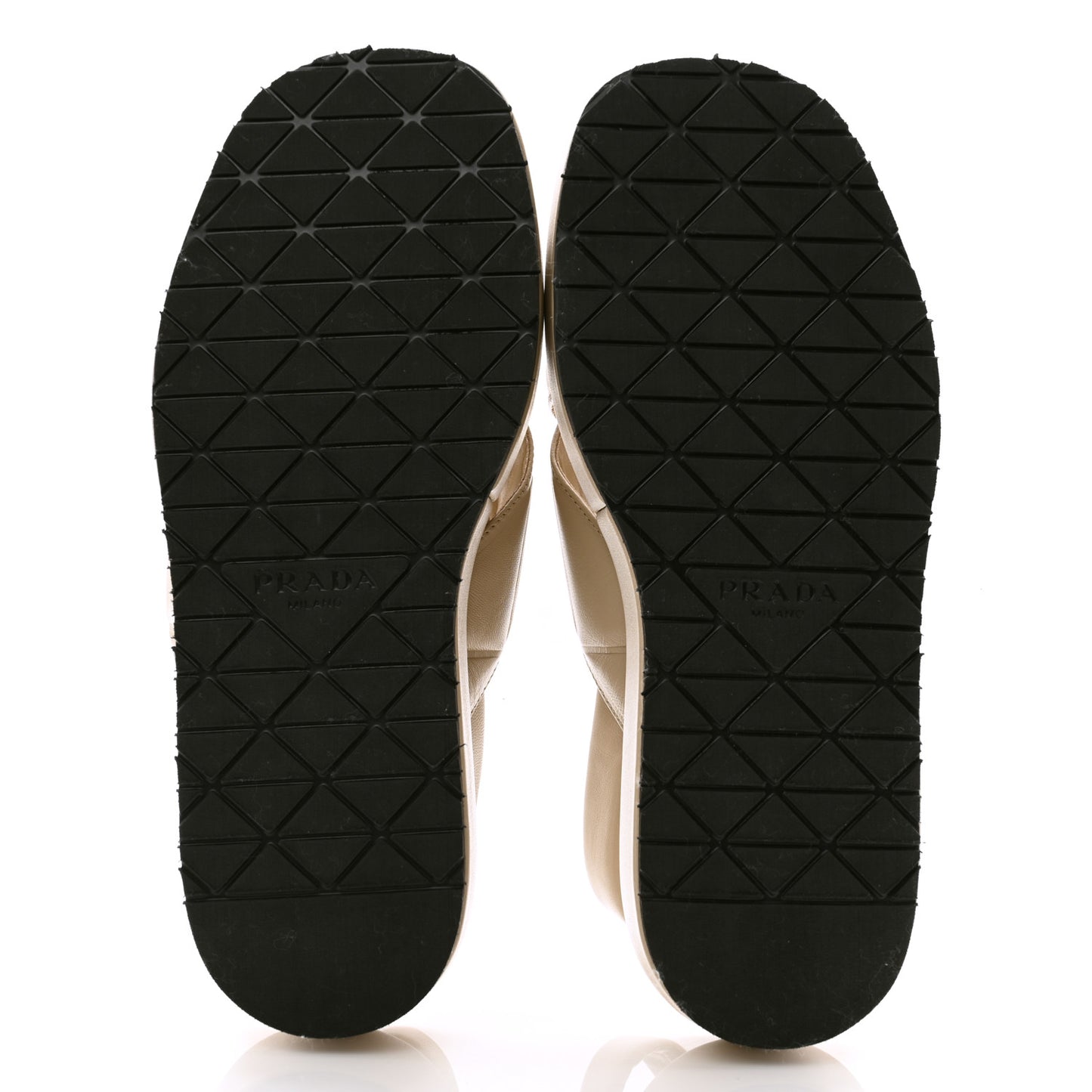 Nappa Quilted Padded Platform Slingback Sandals 38.5 Deserto