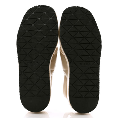 Prada Nappa Quilted Padded Platform Slingback Sandals 38.5 Deserto 5 of 8