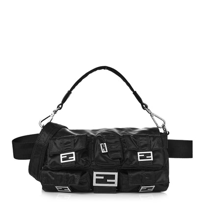 Fendi Econyl Cuoio Romano Multipocket Baguette Black 1 of 9