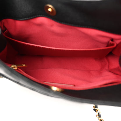 Chanel Caviar Quilted Wavy CC Hobo Black 5 of 11