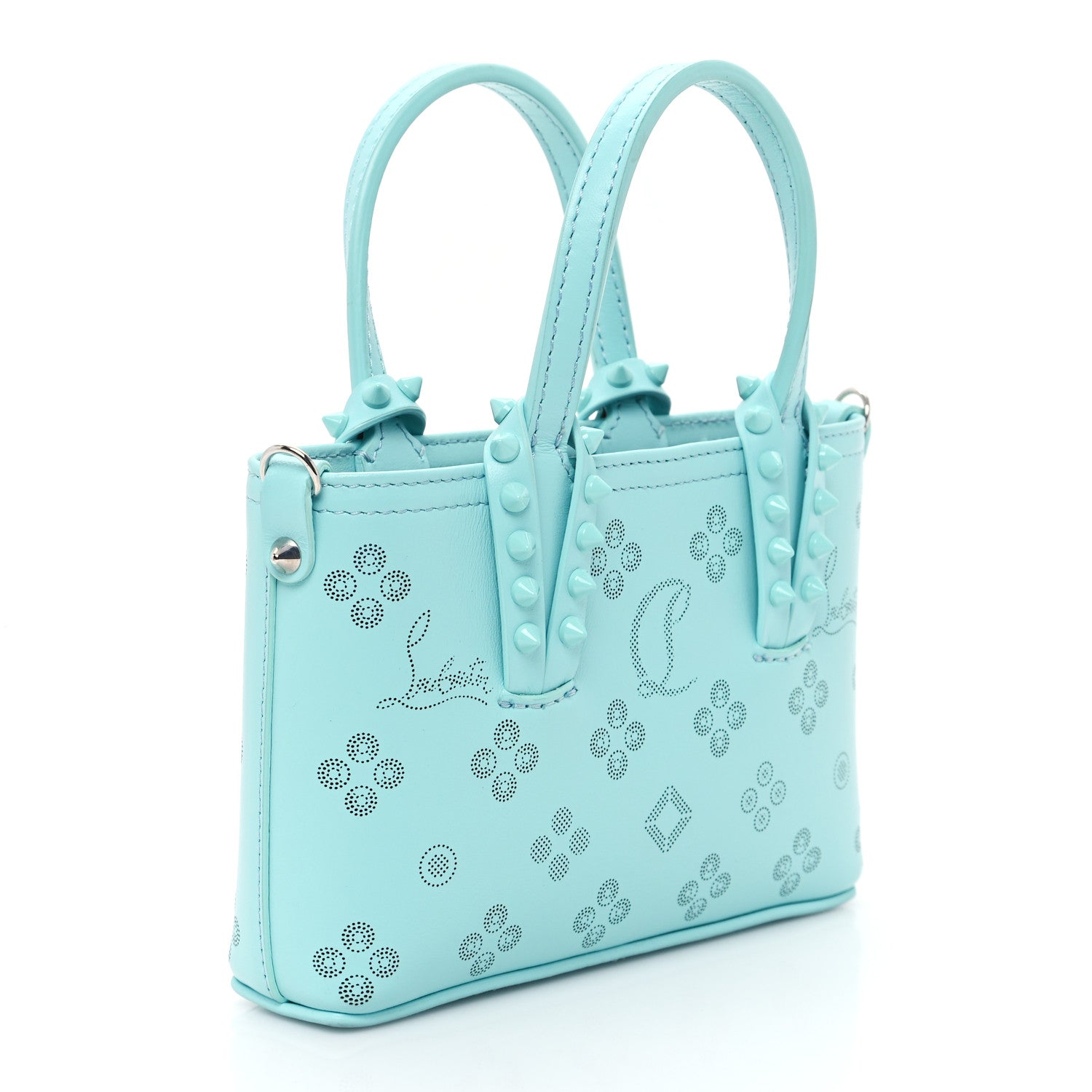 Christian Louboutin Calfskin Loubinthesky Nano Cabata Tote Bermuda 3 of 10