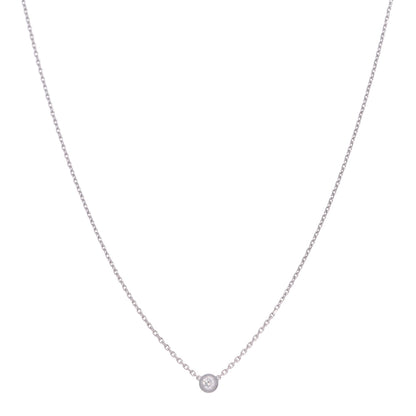 Cartier 18K White Gold Diamond XS D'Amour Pendant Necklace 1 of 6