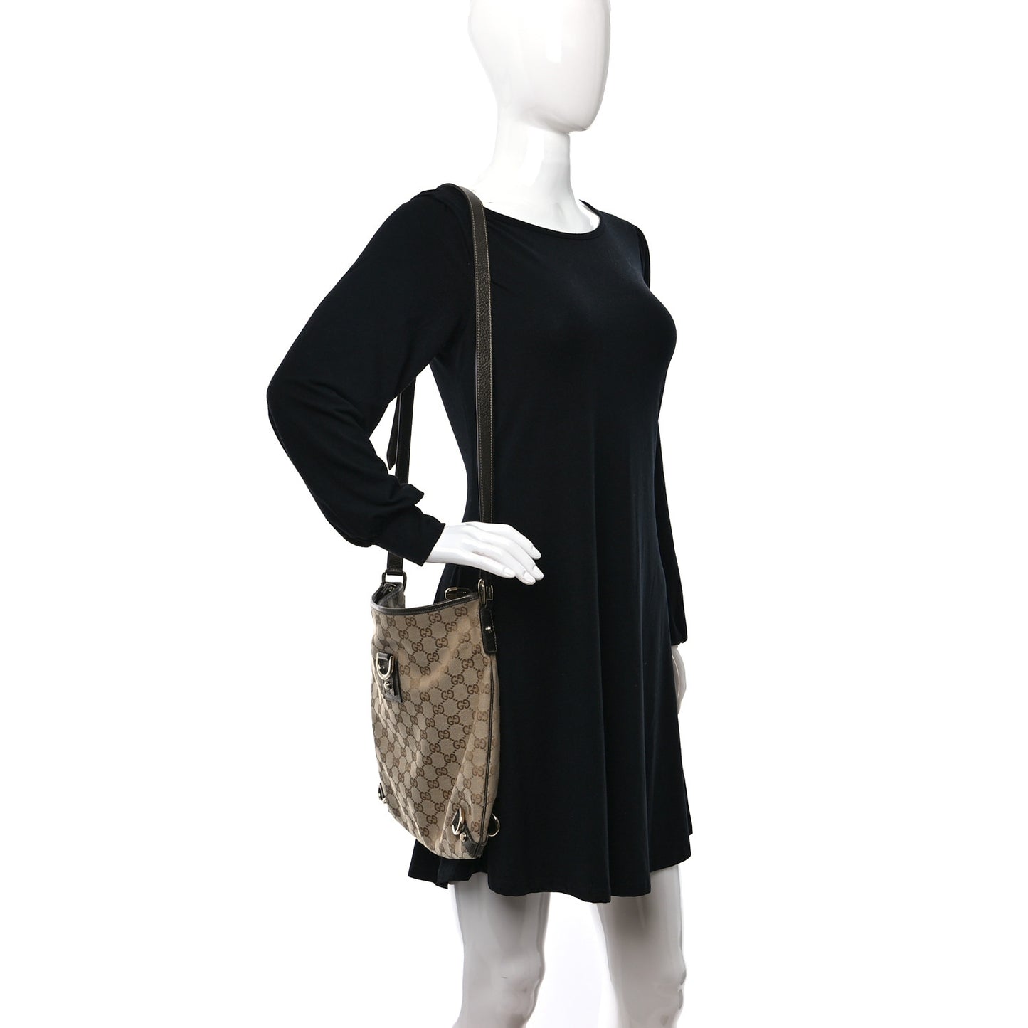 Monogram Abbey Messenger Bag Pewter