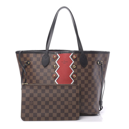 Louis Vuitton Damier Ebene Karakoram Neverfull MM 1 of 12