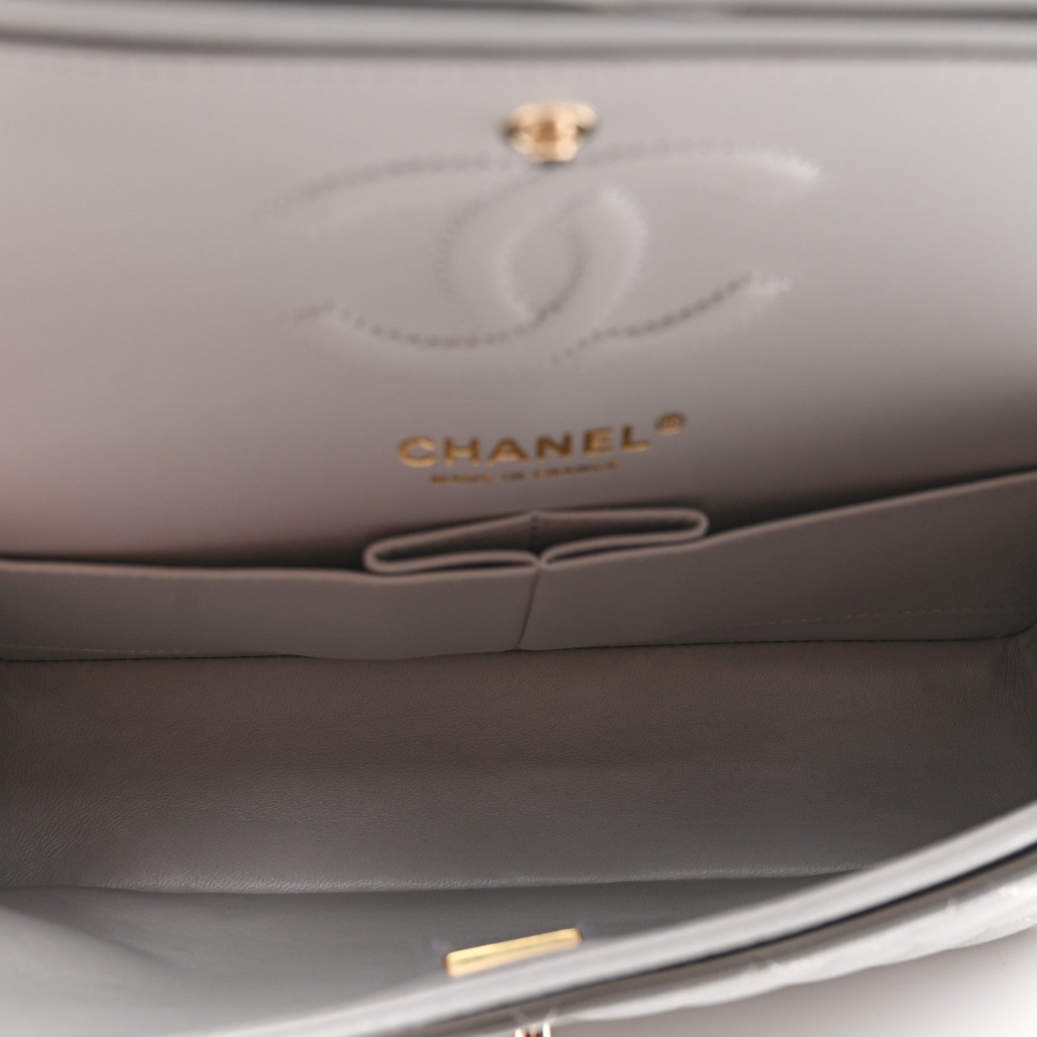 Chanel Caviar Quilted Small Double Flap Grey 4 of 9