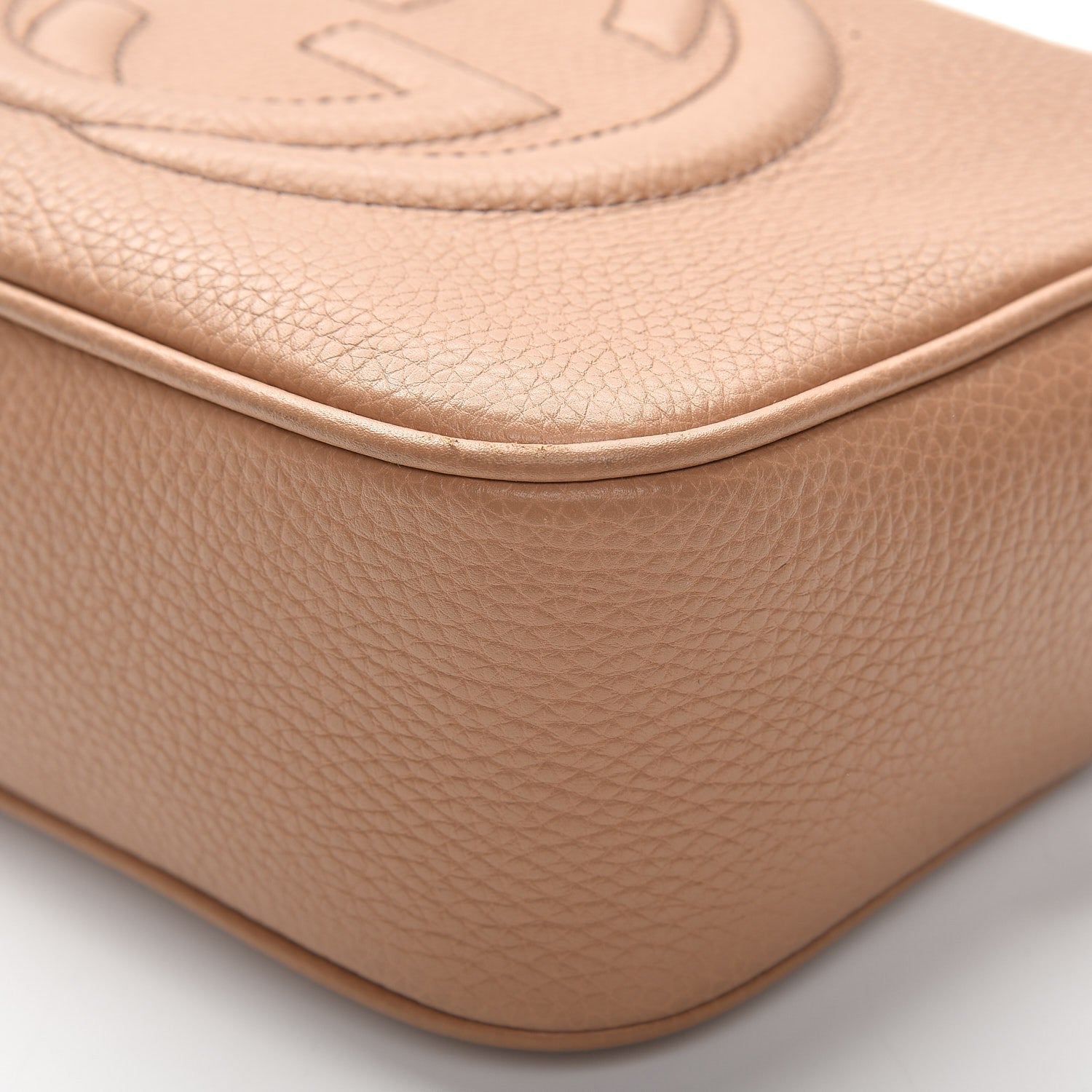 Gucci Pebbled Calfskin Small Soho Disco Bag Rose Beige 10 of 10