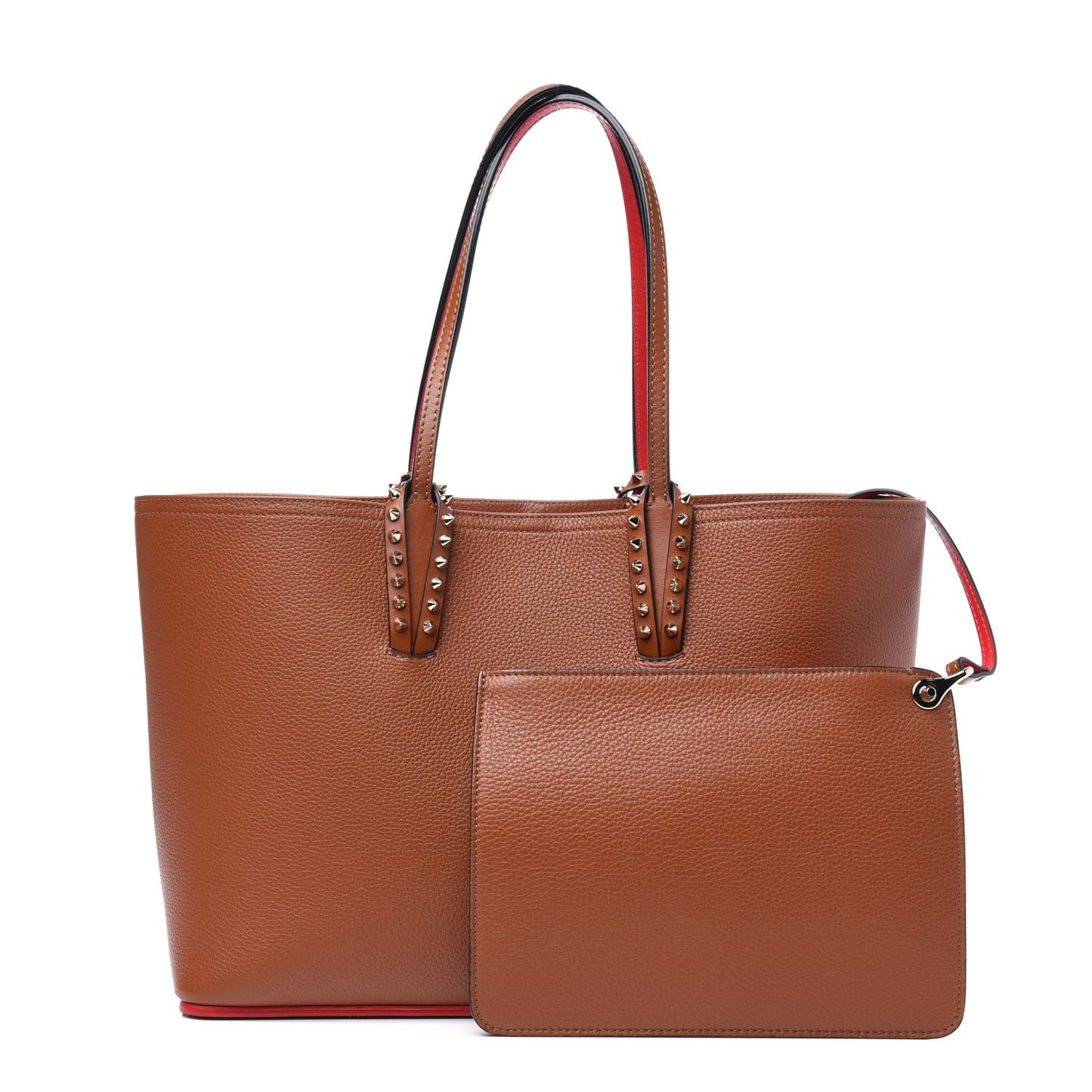 Calfskin Spikes East West Cabata Tote Coconut