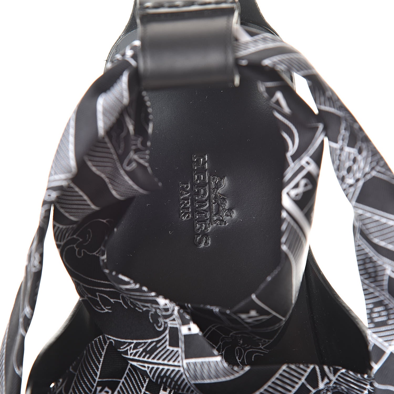 Hermes Calfskin Silk Torsade Sandals 40 Black 7 of 8