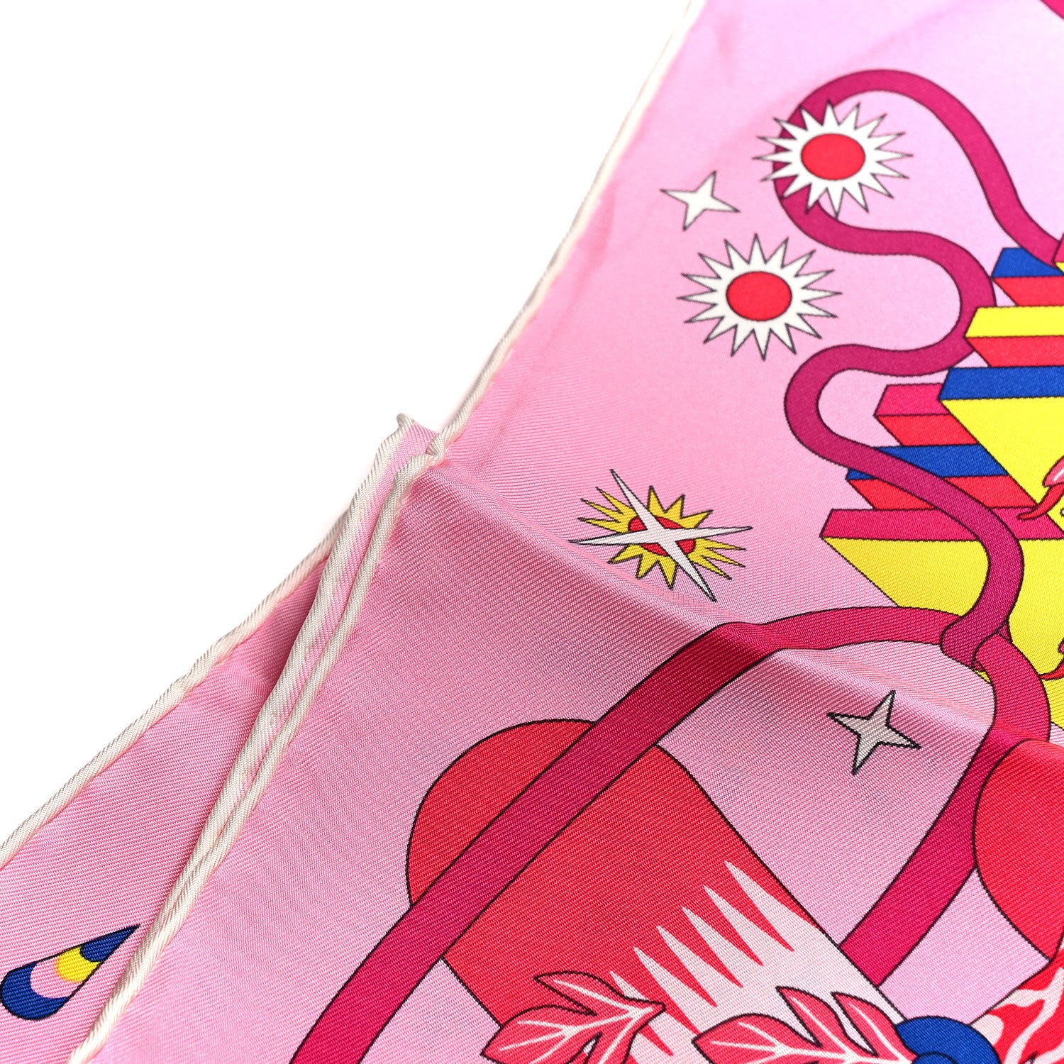 Hermes Silk Woof Woof Scarf 90 Rose 7 of 7