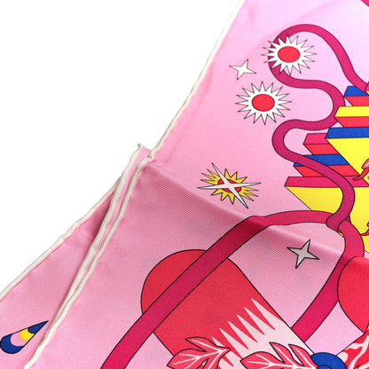 Hermes Silk Woof Woof Scarf 90 Rose 7 of 7