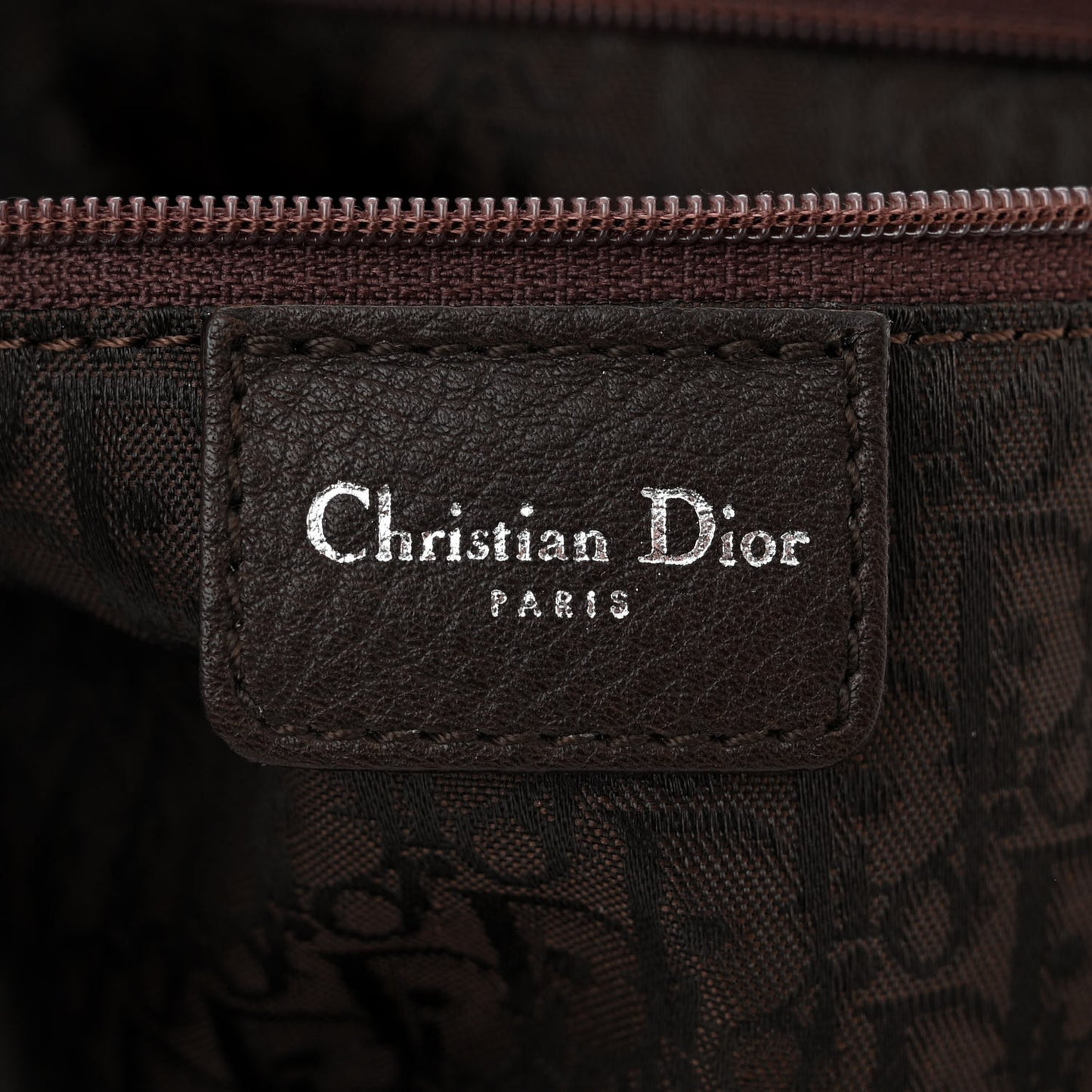 Deerskin Cannage Stitched Boston Dark Brown