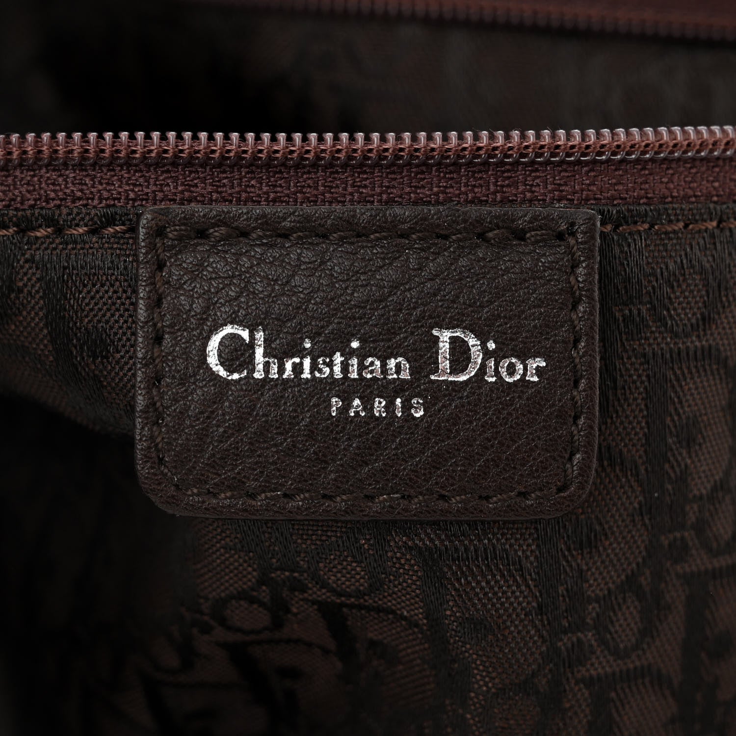 Christian Dior Deerskin Cannage Stitched Boston Dark Brown 6 of 11