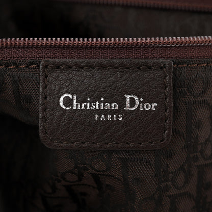 Christian Dior Deerskin Cannage Stitched Boston Dark Brown 6 of 11