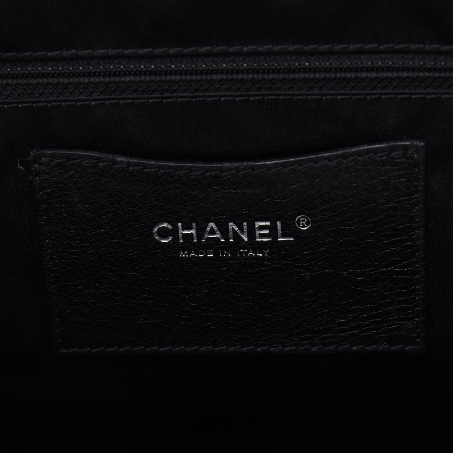 Glazed Calfskin Large On The Road Tote Black
