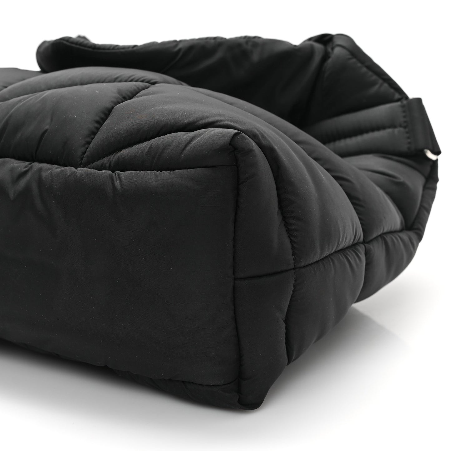 Econyl Nylon Lou Puffer Messenger Black