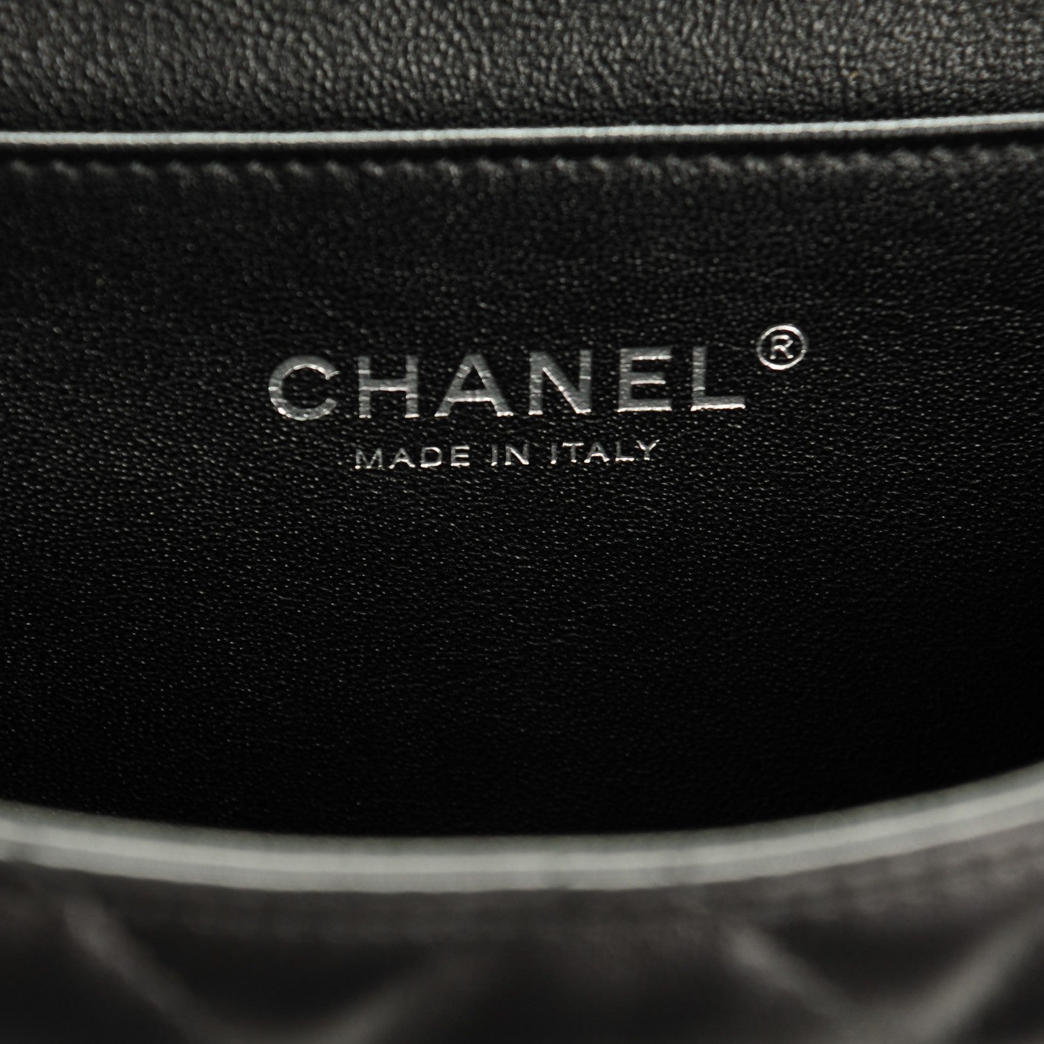 Chanel Lambskin Quilted Clutch With Chain Flap Black 7 of 8