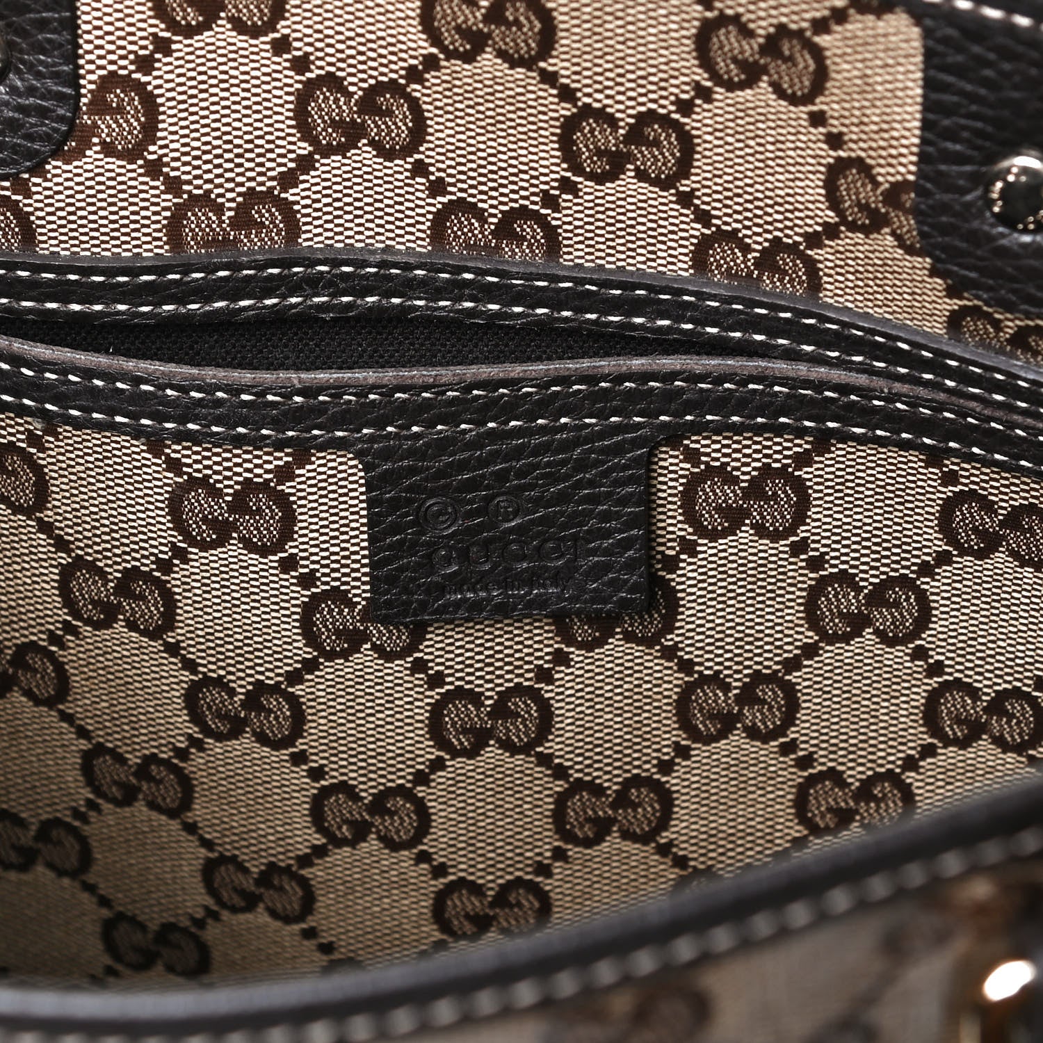 Gucci Crystal Monogram Joy Tote Dark Brown 6 of 12