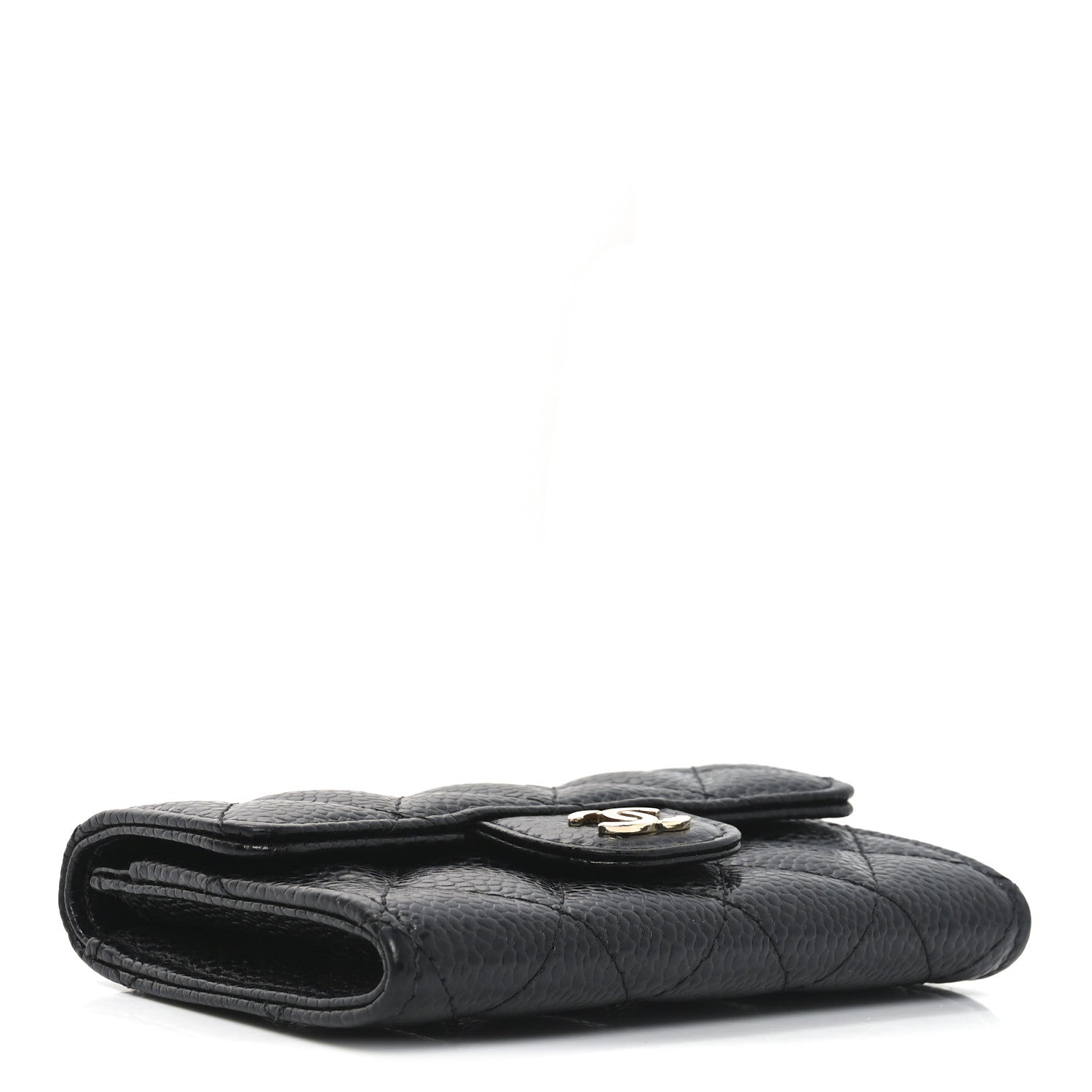 Chanel Caviar Quilted Flap Card Holder Black 4 of 9